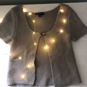 banana brown knit sweater